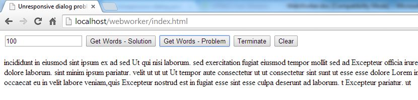 Unresponsive dilog problem2